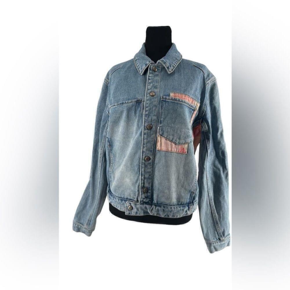 Andersson Bell Patchwork Drop-Shoulder Denim Jacket
Boho lounge unique sz Lg - Picture 3 of 16